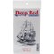 Deep Red Stamps Clipper Ship Rubber Cling Stamp 2.1 x 3 inches